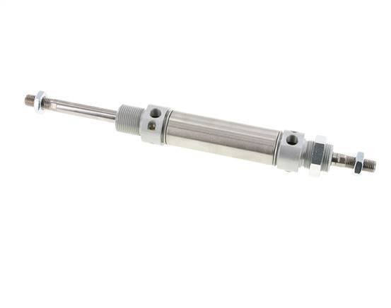 ISO 6432 Ronde Dubbelwerkende Cilinder 25-50mm - Magnetisch - Demping - Buitendraad - Dubbele Zuigerstang