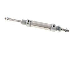 ISO 6432 Ronde Dubbelwerkende Cilinder 25-50mm - Magnetisch - Demping - Buitendraad - Dubbele Zuigerstang