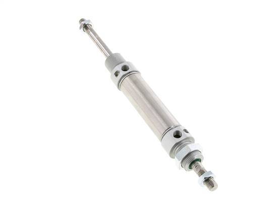 ISO 6432 Ronde Dubbelwerkende Cilinder 25-50mm - Magnetisch - Demping - Buitendraad - Dubbele Zuigerstang