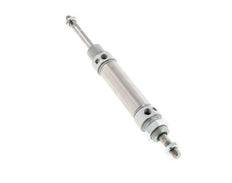 ISO 6432 Ronde Dubbelwerkende Cilinder 25-50mm - Magnetisch - Demping - Buitendraad - Dubbele Zuigerstang