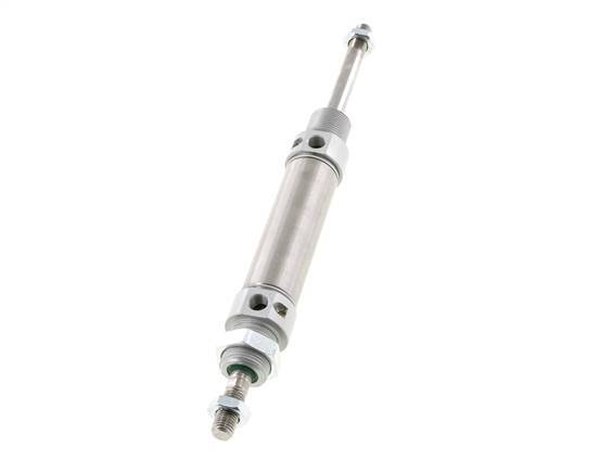 ISO 6432 Ronde Dubbelwerkende Cilinder 25-50mm - Magnetisch - Demping - Buitendraad - Dubbele Zuigerstang