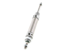 ISO 6432 Ronde Dubbelwerkende Cilinder 25-50mm - Magnetisch - Demping - Buitendraad - Dubbele Zuigerstang