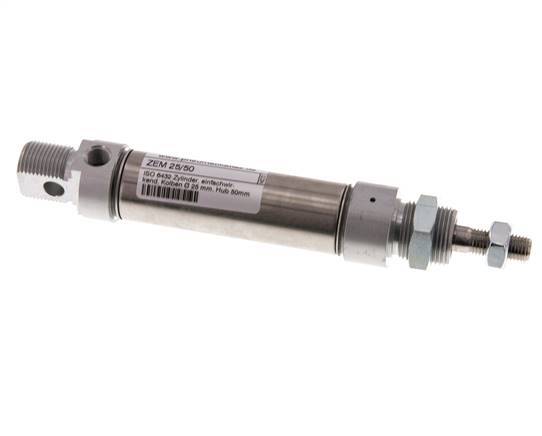 ISO 6432 Ronde Enkelwerkende Cilinder 25-50mm - Magnetisch