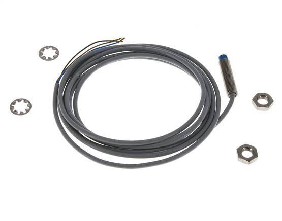 Inductieve benaderingsschakelaar 2,5mm M8x1 met kabel 2m