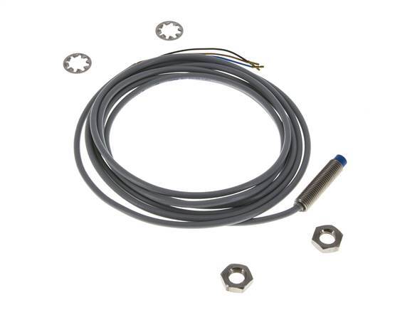 Inductieve benaderingsschakelaar 2,5mm M8x1 met kabel 2m