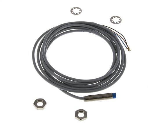 Inductieve benaderingsschakelaar 2,5mm M8x1 met kabel 2m