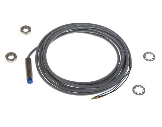 Inductieve benaderingsschakelaar 2,5mm M8x1 met kabel 2m