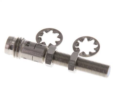 Inductieve benaderingsschakelaar 0,8 mm M5x0,5 M8 (3-polig)
