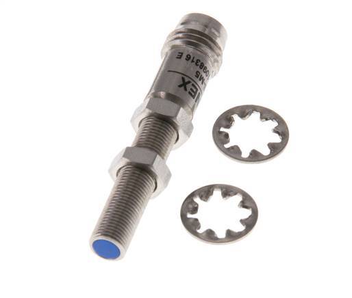 Inductieve benaderingsschakelaar 0,8 mm M5x0,5 M8 (3-polig)