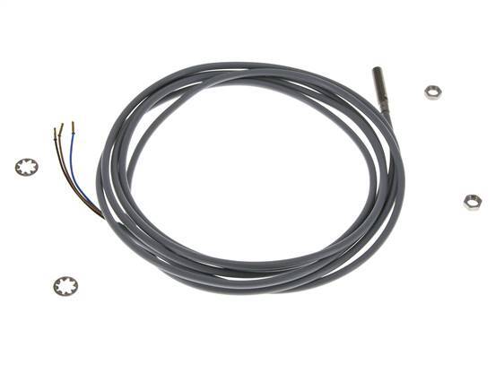Inductieve benaderingsschakelaar 0,8mm M5x0,5 met kabel 2m