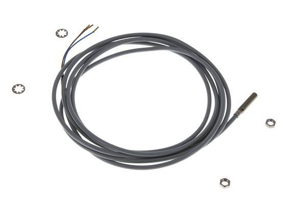 Inductieve benaderingsschakelaar 0,8mm M5x0,5 met kabel 2m