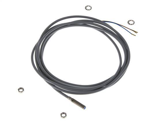 Inductieve benaderingsschakelaar 0,8mm M5x0,5 met kabel 2m