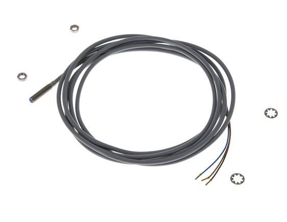 Inductieve benaderingsschakelaar 0,8mm M5x0,5 met kabel 2m