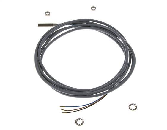 Inductieve benaderingsschakelaar 0,8mm M5x0,5 met kabel 2m