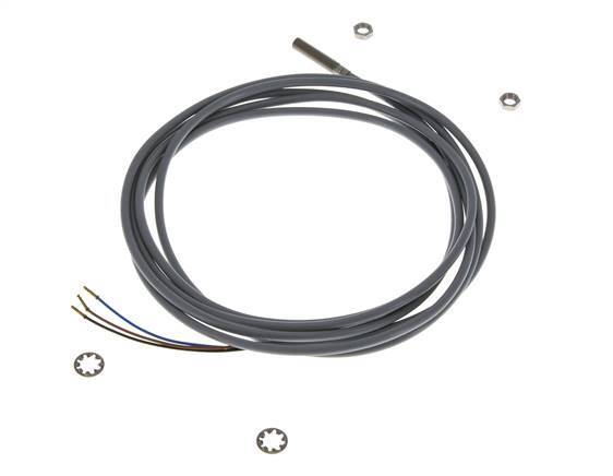 Inductieve benaderingsschakelaar 0,8mm M5x0,5 met kabel 2m