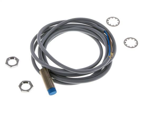 Inductieve benaderingsschakelaar 4mm M12x1 met kabel 2m