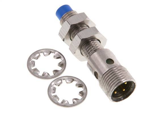 Inductieve benaderingsschakelaar 2,5 mm M8x1 M12 (4-polig)