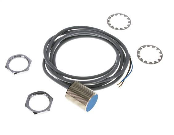 Inductieve benaderingsschakelaar 10mm M30x1,5 met kabel 2m