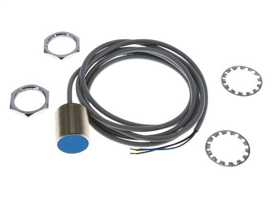 Inductieve benaderingsschakelaar 10mm M30x1,5 met kabel 2m