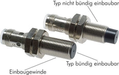 Inductieve benaderingsschakelaar 8mm M12x1 met kabel 2m