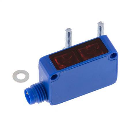 Diffuus-reflecterende foto-elektrische sensor 3-1500 mm M8 3-polig