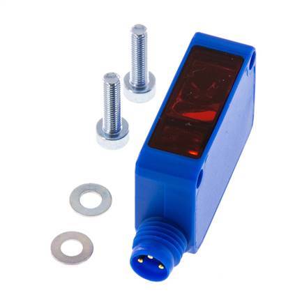 Eenrichtingslichtschermontvanger 0-30000 mm M8 3-polig