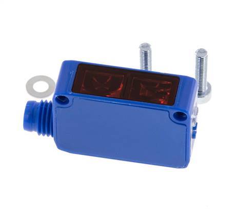 Diffuus-reflecterende foto-elektrische sensor 3-1500 mm M8 4-pins