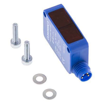 Retroreflecterende foto-elektrische sensor 10-5000 mm M8 4-pins