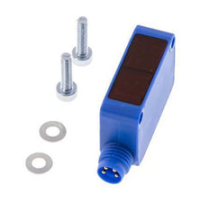 Retroreflecterende foto-elektrische sensor 10-5000 mm M8 4-pins