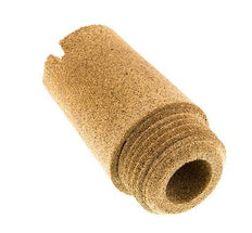 G1/2'' Gesinterd Brons Pneumatische Geluiddemper Schroefgleuf