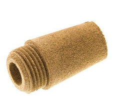 G1/2'' Gesinterd Brons Pneumatische Geluiddemper Schroefgleuf