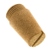 G1/2'' Gesinterd Brons Pneumatische Geluiddemper Schroefgleuf