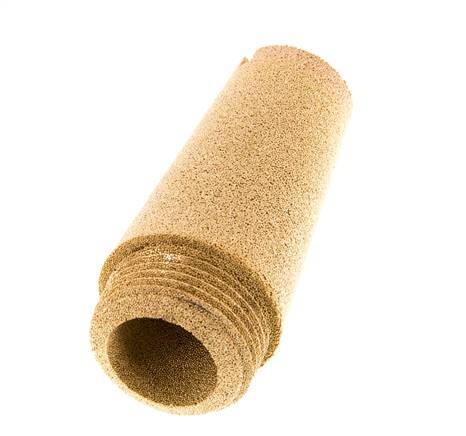 G3/4'' Gesinterd Brons Pneumatische Geluiddemper Schroefgleuf