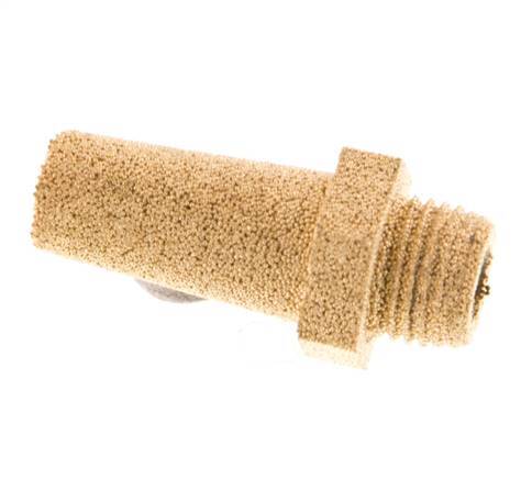 G1/8'' Gesinterd Brons Pneumatische Geluiddemper Zeshoekige Koppeling [5 Stuks]