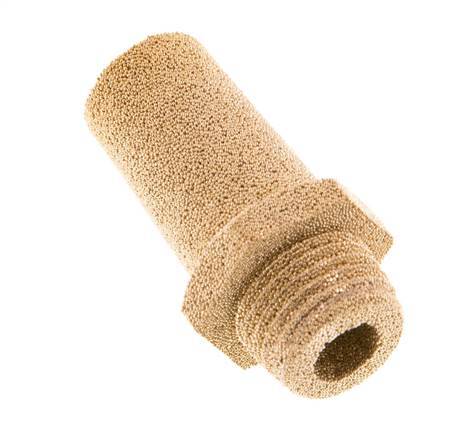 G1/4'' Gesinterd Brons Pneumatische Geluiddemper Zeshoekige Koppeling [2 Stuks]