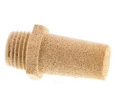 G1/4'' Gesinterd Brons Pneumatische Geluiddemper Zeshoekige Koppeling [2 Stuks]