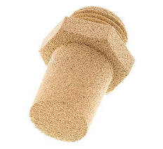 G1/2'' Gesinterd Brons Pneumatische Geluiddemper Zeshoekige Koppeling