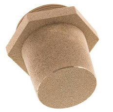 G2'' Gesinterd Brons Pneumatische Geluiddemper Zeshoekige Koppeling