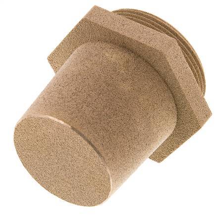 G2'' Sintered Bronze Pneumatic Muffler Hexagonal Fitting