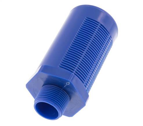 G3/4'' Kunststof Pneumatische Geluiddemper Zelfreinigende Granulaat Vulling