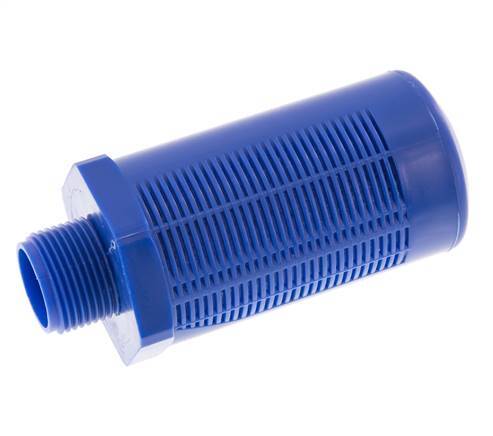 G3/4'' Kunststof Pneumatische Geluiddemper Zelfreinigende Granulaat Vulling