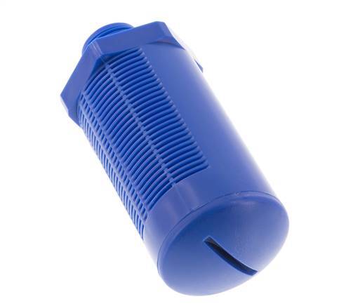 G3/4'' Kunststof Pneumatische Geluiddemper Zelfreinigende Granulaat Vulling