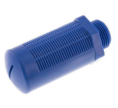 G1'' Kunststof Pneumatische Geluiddemper Zelfreinigende Granulaat Vulling