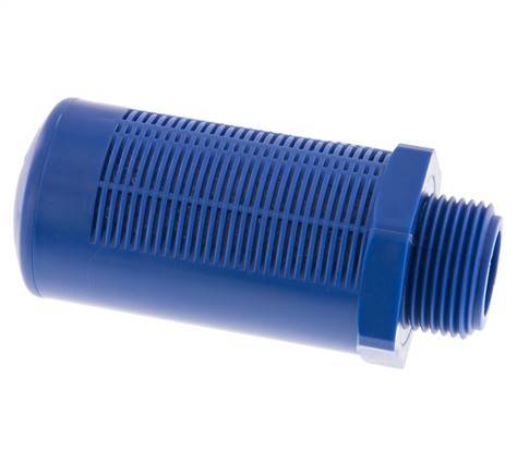 G1'' Kunststof Pneumatische Geluiddemper Zelfreinigende Granulaat Vulling