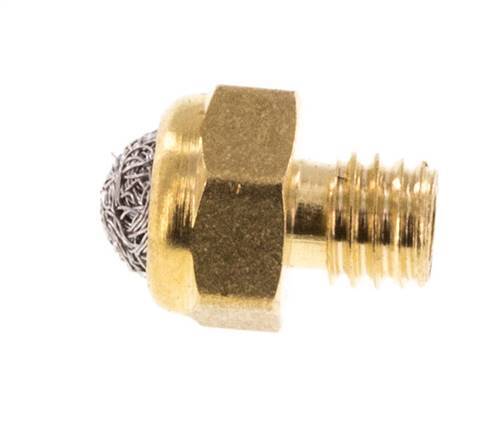 M5 Messing Compacte Pneumatische Geluiddemper 1.4301 Draadgaas [5 Stuks]