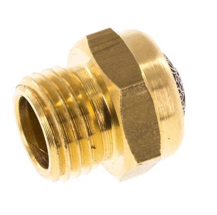 G1/4'' Messing Compacte Pneumatische Geluiddemper 1.4301 Draadgaas [5 Stuks]