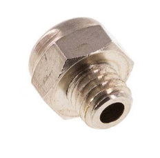 M5 Vernikkeld Messing Compact Pneumatische Geluiddemper 1.4301 Draadgaas [10 Stuks]