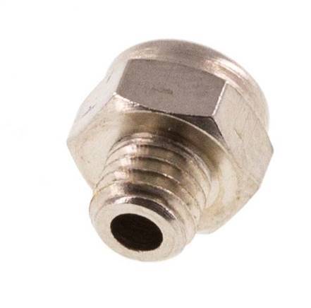 M5 Vernikkeld Messing Compact Pneumatische Geluiddemper 1.4301 Draadgaas [10 Stuks]