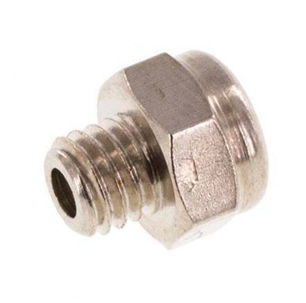 M5 Vernikkeld Messing Compact Pneumatische Geluiddemper 1.4301 Draadgaas [10 Stuks]