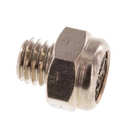 M5 Vernikkeld Messing Compact Pneumatische Geluiddemper 1.4301 Draadgaas [10 Stuks]